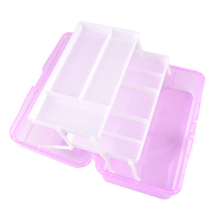 高达手办模型透明工具箱三层折叠收纳箱盒存放多功能手提式整理箱