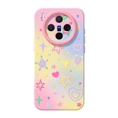 适用vivox300s手机壳ultra女款x200s保护套x80pro硅胶x70全包防摔60高级90新款x100炫彩vivo好看星星pro+软外