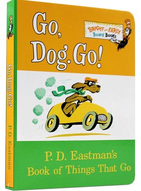 【适龄删减版】送音频低幼英文原版Go, Dog Go纸板书Dr. Seuss苏斯博士PD Eastman儿童启蒙入门绘本book of things that go!