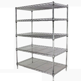 家用置物架多层网格落地式金属收纳货架厨房阳台架子储物架整理架