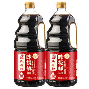 巧媳妇特级味极鲜酱油2.2kg酿造生抽家用商用调味品增鲜大桶鲜味