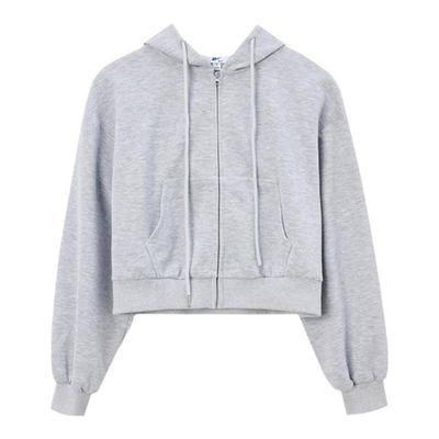 回力短款外套女春秋款卫衣开衫