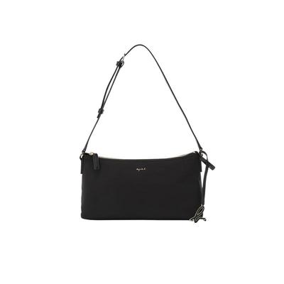 agnès b.经典系列尼龙小号女士手提包小拎包设计感小众单肩包