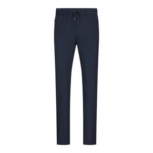 Alfieri艾法利男装春款舒适轻薄休闲风长裤透气款松紧腰设计男士