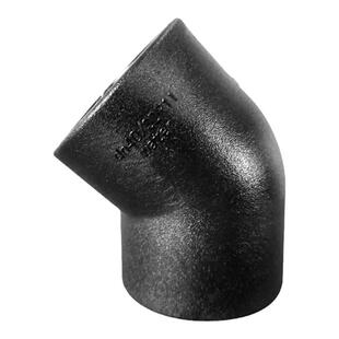 中财管道 PE100给水管件 热熔45°弯头 直弯小弯承插饮水管配件