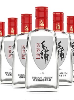 毛铺苦荞酒小荞酒42度6瓶装