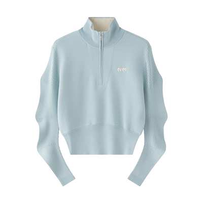 N·MORE设计师品牌 【黄绮珊同款】秋冬长袖纯色高领套头针织衫