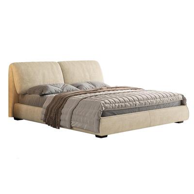 DDC极简轻奢双人大象耳朵布艺床