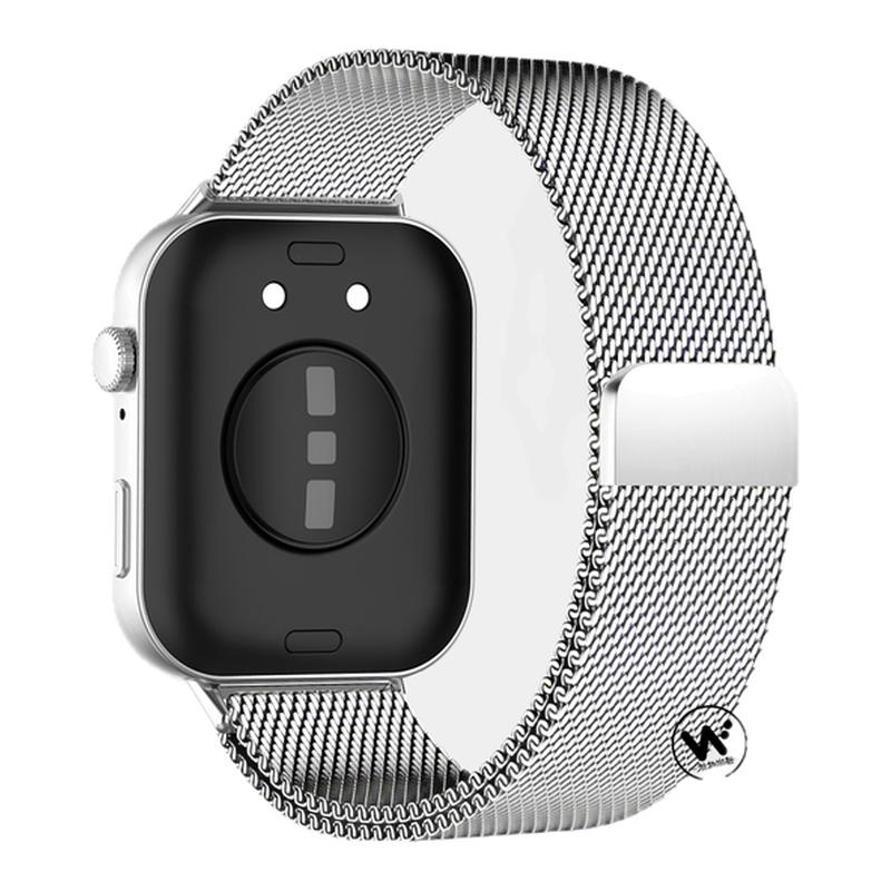 适用华为watchfit5pro手表带专用一体06线精密米兰尼斯磁吸腕表带fit5运动fit4智能4pro手环fit3夏金属链透气