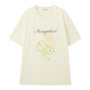 【商场同款】太平鸟女装2025年夏季新款质感短袖T恤A1CNF2737