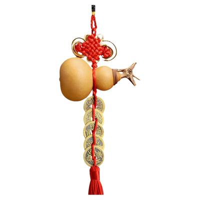 天然葫芦门对门五帝钱挂件