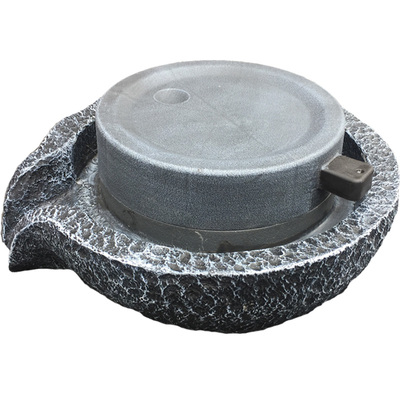 磨盘庭院假山流水造景装饰小摆件