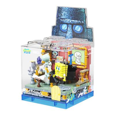 蟹堡王餐厅玩具盒子积木