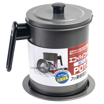 精铁不粘滤大容量渣油壶米木日式