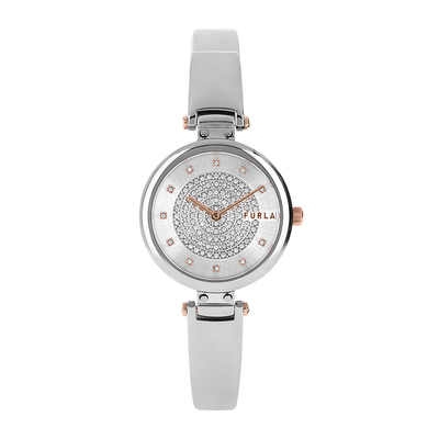 FURLA精钢水晶石英女士手表