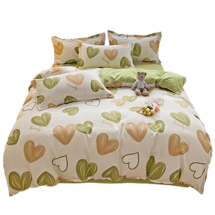 高中大学生宿舍床上三件套床笠款纯棉被套罩上下铺男生单人90x190