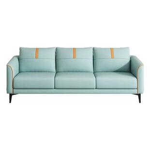 出租房简易沙发北欧小户型公寓客厅直排免洗科技布沙发民宿猫爪皮