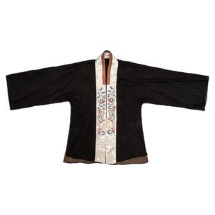 拉贝碧 雅元 春夏复原版香云纱重工刺绣桑蚕丝汉服短外套褙子开衫