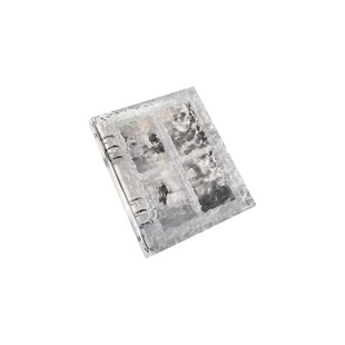 水晶卡册一宫格3寸小卡爱豆专辑追星小马宝莉收纳册亚克力同学录小红书同款水波纹透明卡册卡片收纳册活页ins