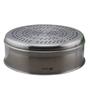 LUNKAI18-10不锈钢蒸笼格盘架垫304蒸锅蒸屉2426283032CM可叠加