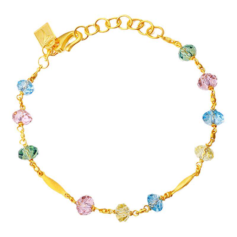 justgold足金手链女款时尚