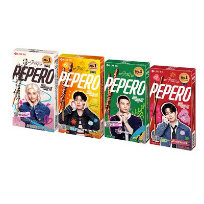 【自营】Straykids韩国乐天派派乐pepero巧克力棒涂层夹心饼干棒