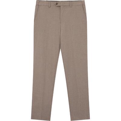 JDV商场同款卡其色正装直筒西裤