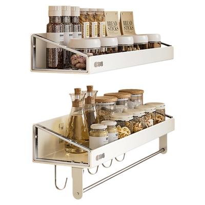 物鸣碳钢壁挂置物架免打孔北欧