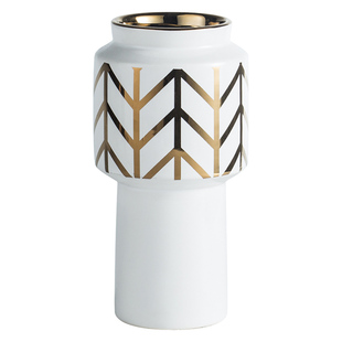 出口欧美创意简约陶瓷花瓶摆件家居客厅插干花轻奢高档民宿装饰品