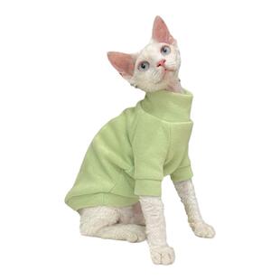 加绒加厚高领毛衣无毛猫衣服德文衣服斯芬克斯猫任发财