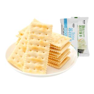来伊份苏打饼干1000g奶盐海苔味营养早餐休闲零食美食糕点心酥脆