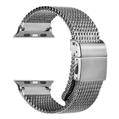 高端厚实苹果Ultra3/2表带适用iWatch11 Apple Watch精钢米兰表带