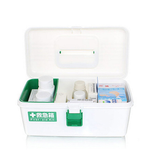 日本原装进口家庭医药箱药箱多功能塑料急救箱便携式小型工具箱子
