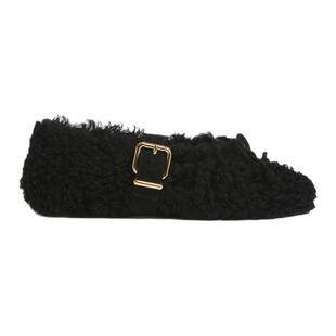 【24期免息】MARNI 2026秋冬新品SOFT BALLET女士毛绒系带芭蕾鞋