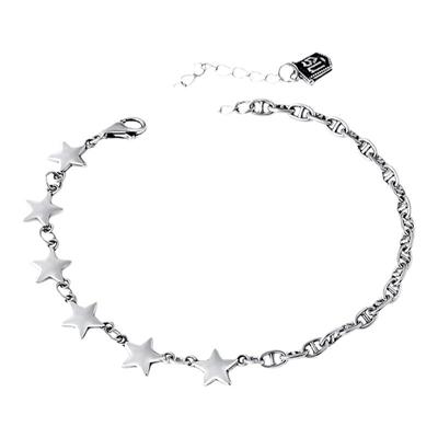 女性925银简约手工制作手链