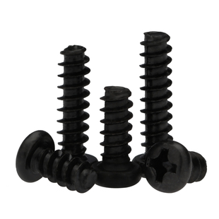 促黑色十字盘头平尾自攻螺丝PB圆头断尾电子小螺丝M1M1.7M2M3M4M5