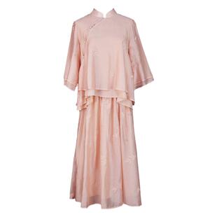 枕梦村庄  佳期如梦  新中式国风汉元素日常改良版旗袍半身裙套装