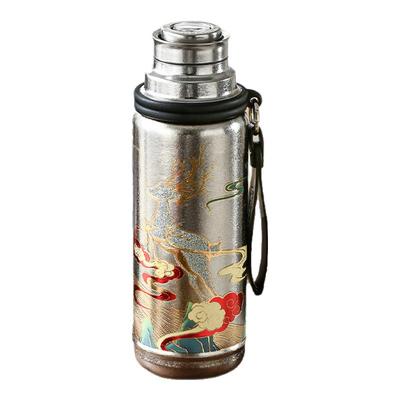 纯钛保温杯大容量水杯焖泡茶杯茶水分离2025新款钛杯商务便捷送礼