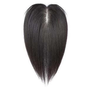 递针假发女片头顶真发补发轻薄增发量无痕遮白发蓬松高颅顶假发片