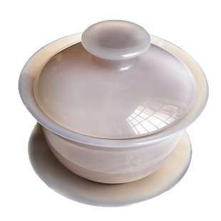 沛孚珠宝新品巴西天然玛瑙茶海盖碗玉髓盖杯象形茶杯精品限量促销