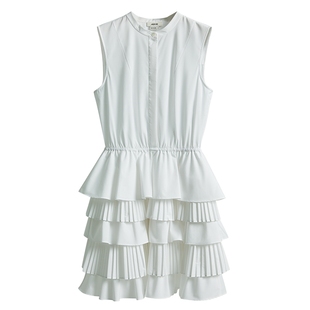 【庄达菲同款】JASON WU多层荷叶边收腰礼服裙连衣裙蛋糕裙