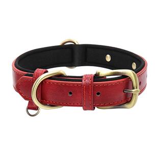 狗项圈刻字防丢狗脖圈皮质猫咪项圈猫牌狗牌中小型犬狗圈宠物颈圈