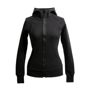 黑色修身收腰外套女秋冬季短款紧身上衣正肩卫衣连帽外套加绒开衫