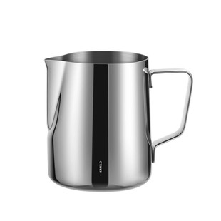 德国simelo尖嘴拉花缸专业咖啡机拉花奶泡不锈钢拉花杯可加热350M