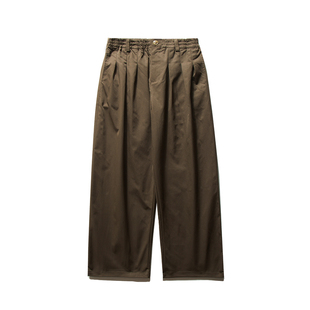 GoodNorth复古咖色裤子男女同款阔腿长裤秋季宽松百搭直筒休闲裤
