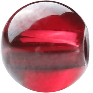 天然石榴石散珠单圈手链女圆珠子酒红色手串diy串珠配珠水晶配饰