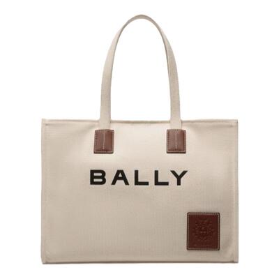 [尊享折扣]BALLY巴利AKELEI米色织物女士迷你包托特包