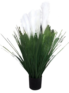 芦苇草仿真花干花狗尾巴草客厅北欧植物盆栽假绿植摆件落地装饰