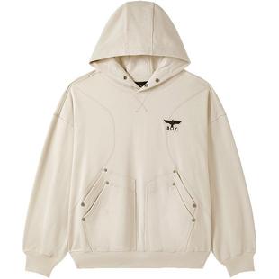 【月之暗面】BOYLONDON春男女款雅丹风连帽情侣卫衣N04034