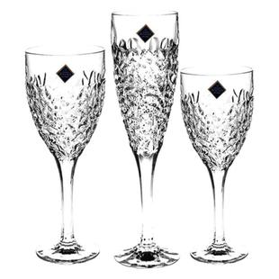 捷克BOHEMIA进口水晶玻璃对杯香槟杯高脚红酒葡萄酒杯节日礼物盒